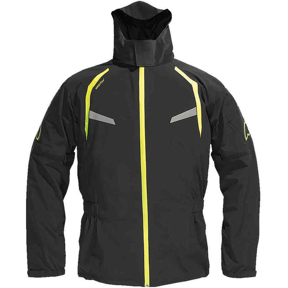 Dane Byge Motorrad-Regenjacke Schwarz