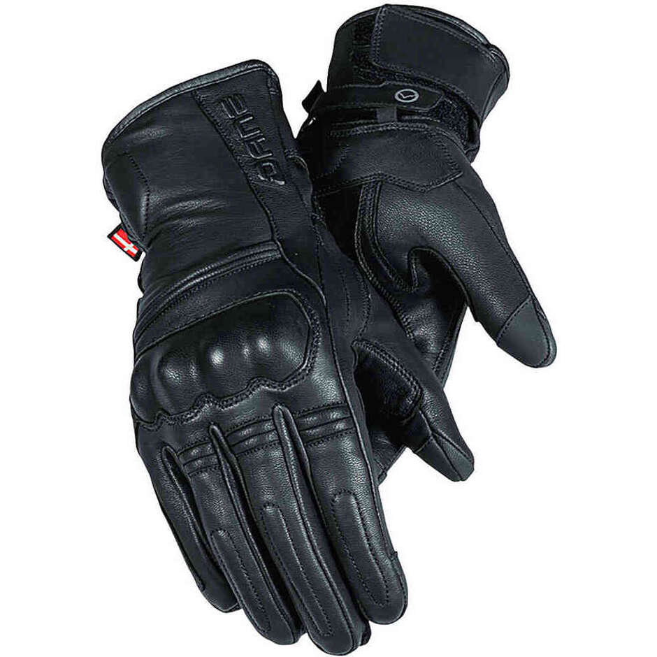 Dane Leather Motorcycle Gloves Jurs Black