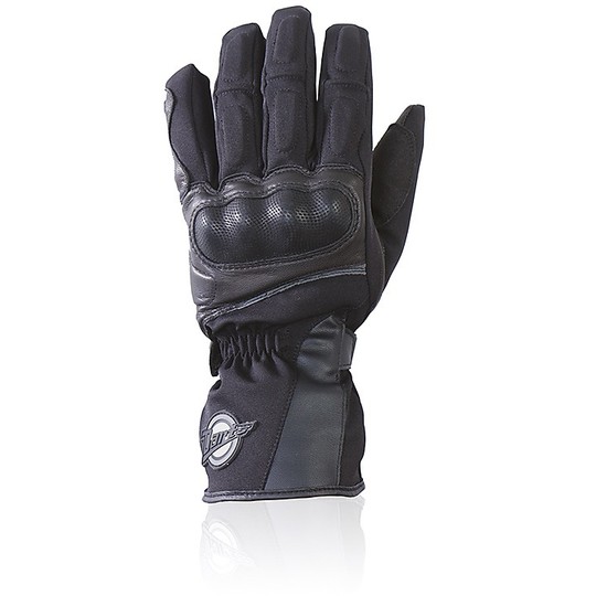 Darts Nelson Black Winter Motorcycle Gloves Certified