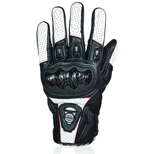 Darts Summer Motorcycle Gloves Black Striker Leather Certified
