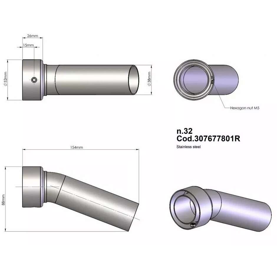 DB Killer 32 Leovince 307677801R
