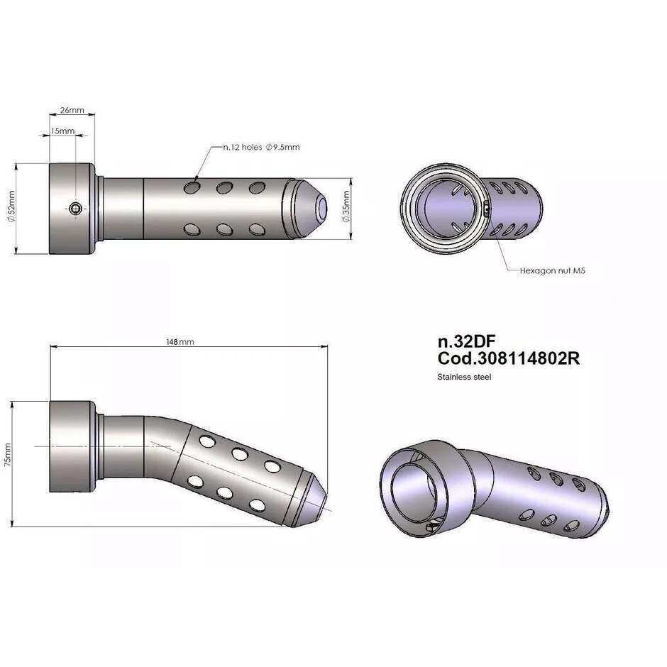 DB Killer 32DF Leovince 308114802R
