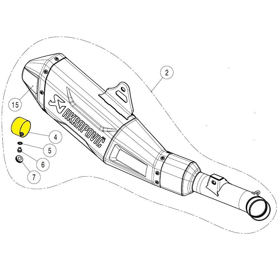 dB-Killer Akrapovic V-TUV349 For HONDA CRF 250 R/RX (22-24)