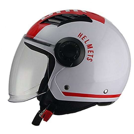 Demi-Jet Moto BHR 804 TOP Power Red Helmet