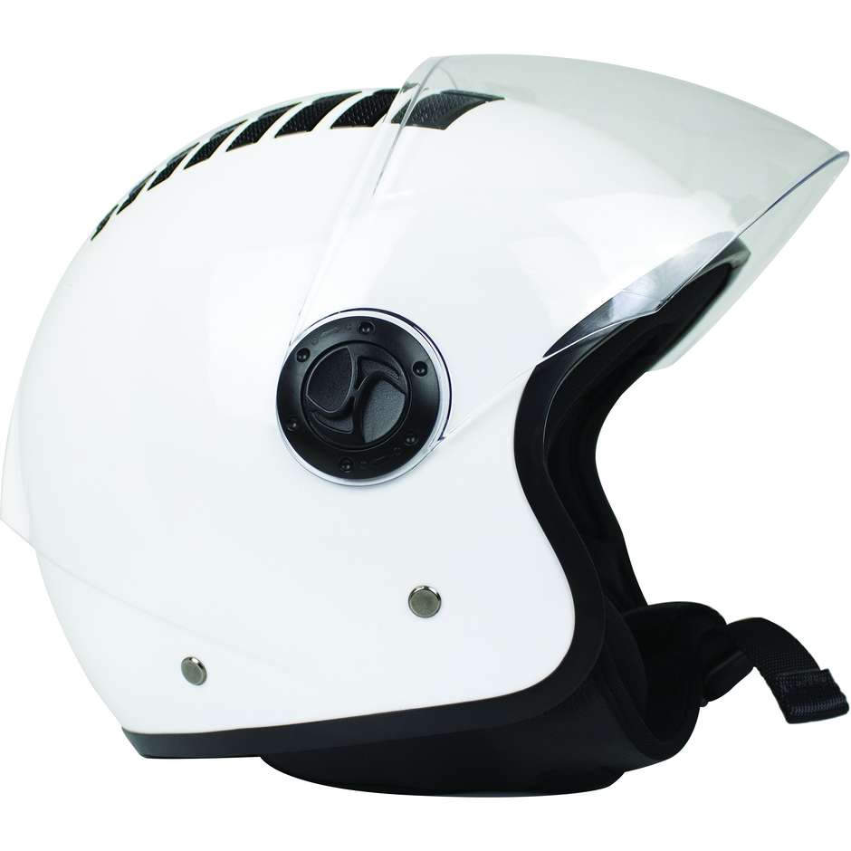 Demi-Jet Moto Helm BHR 810 Air Glossy White