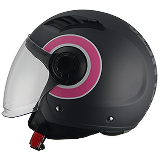 Demi-Jet Motorcycle Helmet BHR 804 TOP New Line Pink