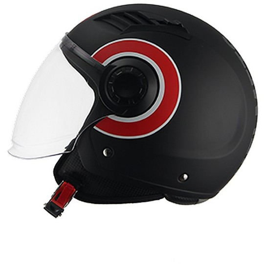 Demi-Jet Motorcycle Helmet BHR 804 TOP New Line Red