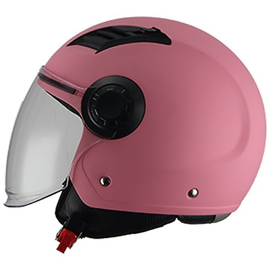 Demi-Jet Motorcycle Helmet BHR 804 TOP Pink Opaque