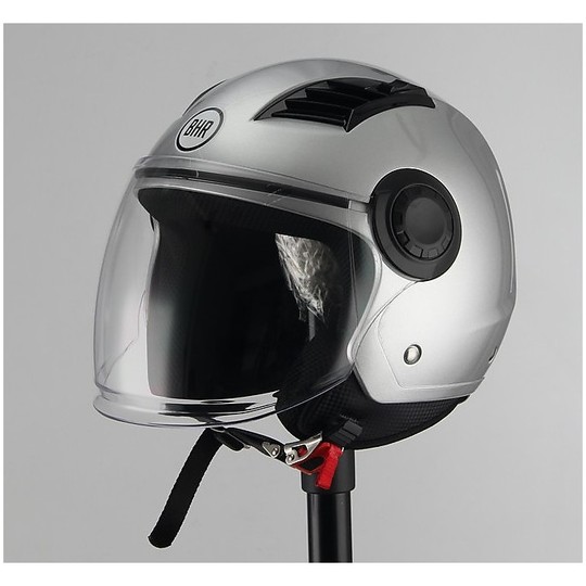 Demi-Jet Motorcycle Helmet BHR 804 TOP Silver