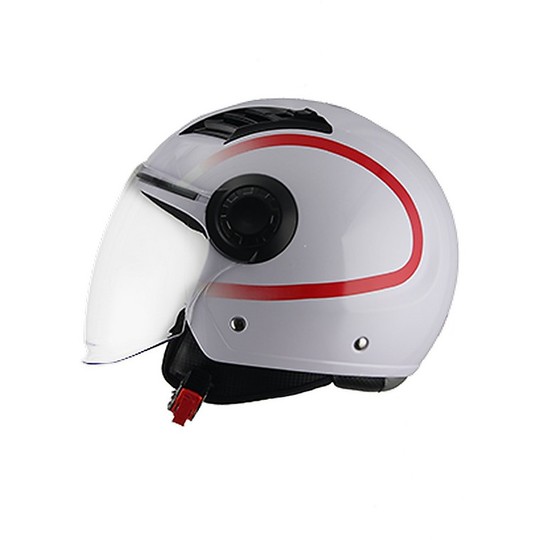 Demi-Jet Motorcycle Helmet BHR 804 TOP Splash White
