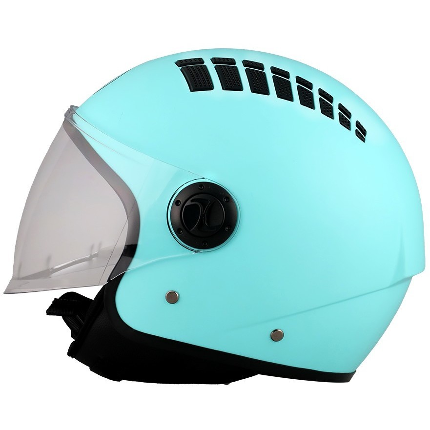 Demi-Jet Motorcycle Helmet BHR 810 Air Opaque Celeste