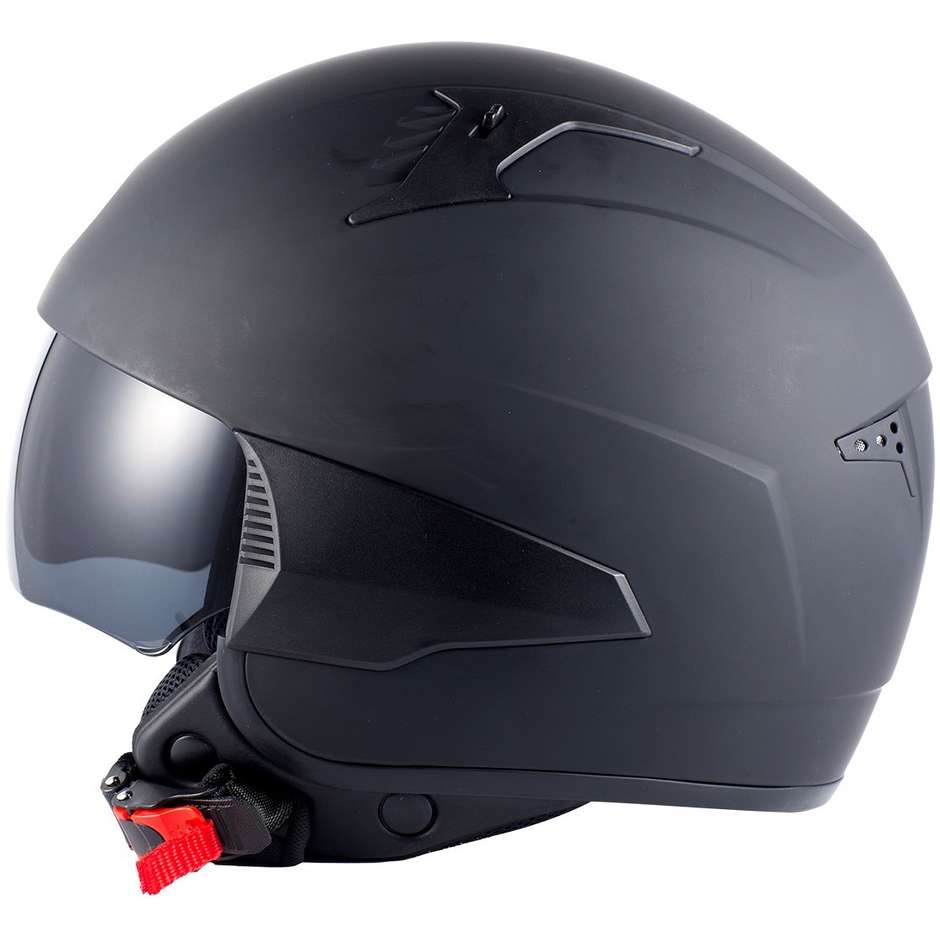 Demi-Jet Motorcycle Helmet BHR 815 Comby Matt Black Customizable