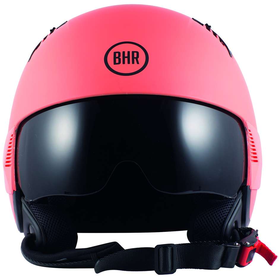 Demi-Jet Motorcycle Helmet BHR 815 Comby Matt Gray Customizable