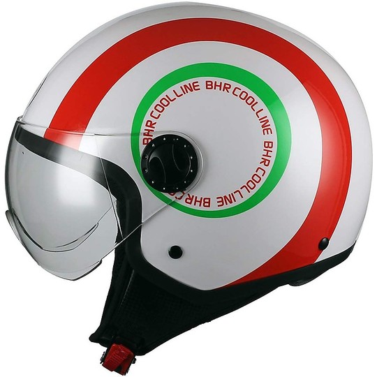 Demi-Jet Motorcycle Helmet Domed Visor BHR 801 Cool C