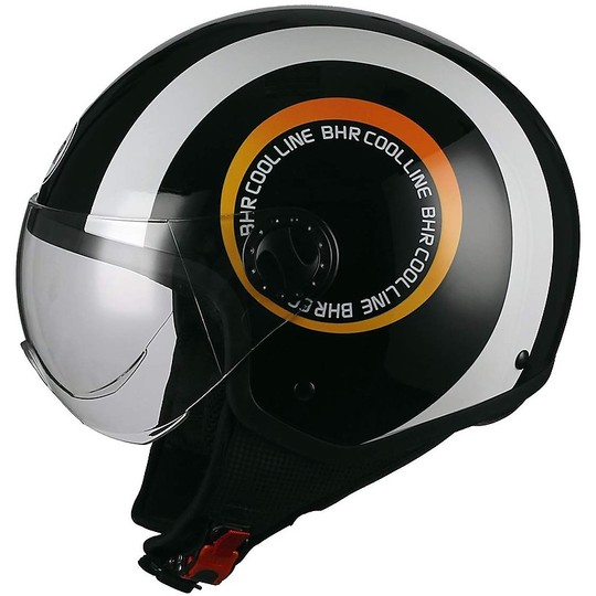 Demi-Jet Motorcycle Helmet Domed Visor BHR 801 Cool E