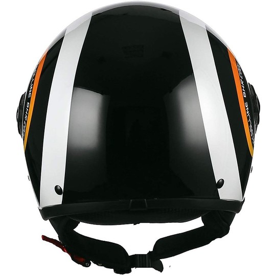 Demi-Jet Motorcycle Helmet Domed Visor BHR 801 Cool E