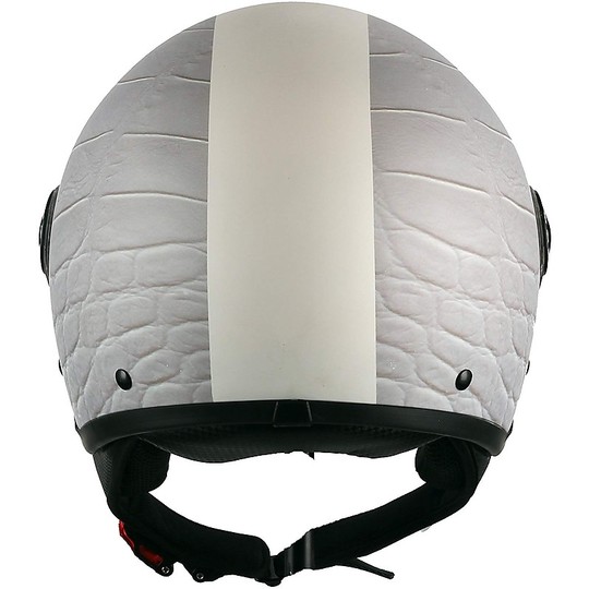 Demi-Jet Motorcycle Helmet Domed Visor BHR 801 Opaque Snake