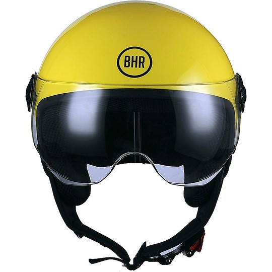 Demi-Jet Motorcycle Helmet Domed Visor BHR 801 Smile