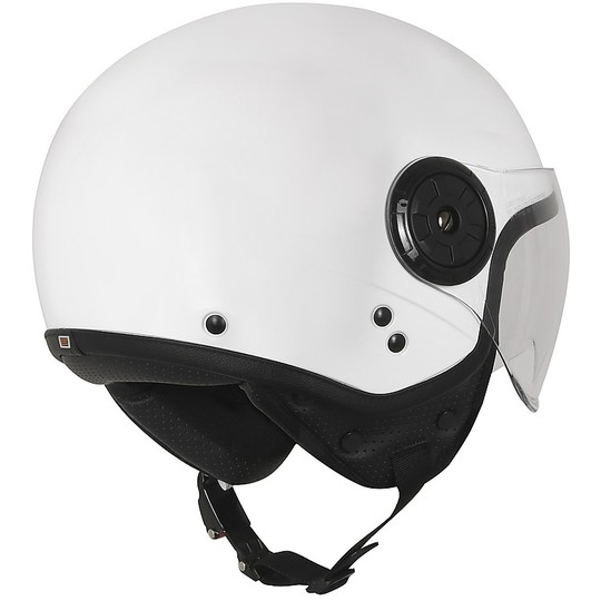 Demi-Jet Motorcycle Helmet Origin NEON EASY Glossy White