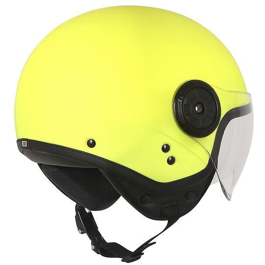 Demi-Jet Motorcycle Helmet Origin NEON EASY Yellow Fluo Matt