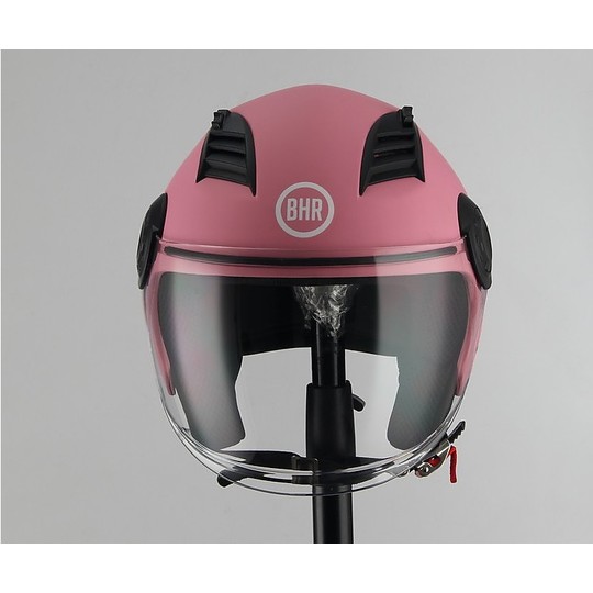 Demi-Jet Motorradhelm BHR 804 TOP Pink Opak