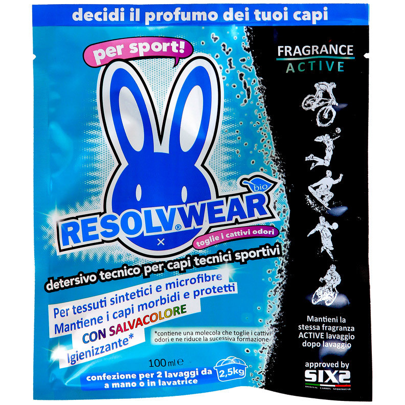 Detergente Sixs RESOLWEAR Essenza MENTA 100ml (2/3 lavaggi ca.)