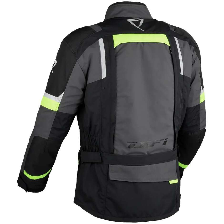 DIFI Atacama Aerotex Motorradjacke Grau Gelb