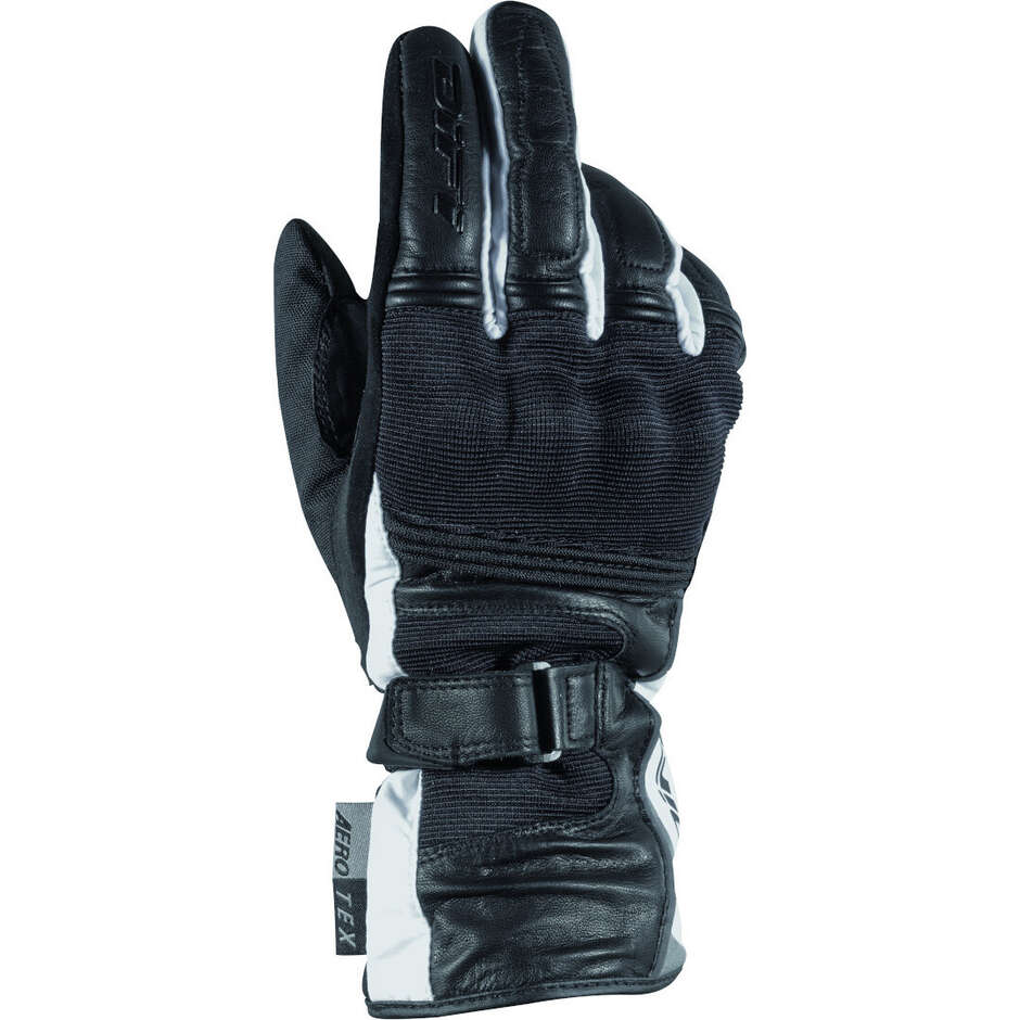 DIFI Lizzy Aerotex Women's Mid-Season Motorcycle Gloves Black White