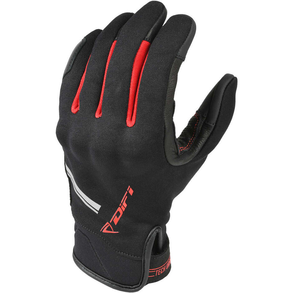 DIFI Matrix Black Red Summer Motorcycle Gloves