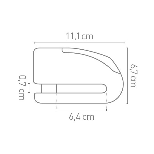 Antivol Bloque Disque Ø15.5mm - Homologués SRA