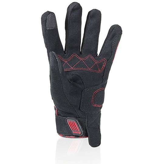 Donna Darts Women's Summer Gloves Splah Lady Fabric Black Red Certified