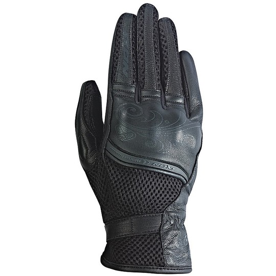 Donna Summer Motorrad-Handschuhe Ixon RS Perforierte Glanz HP Schwarz