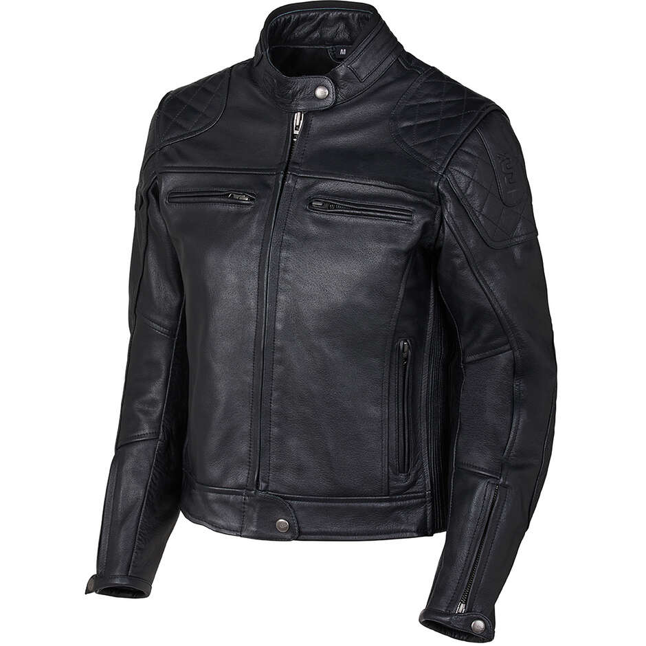 Doona Moto Leather Jacket Oj Atmospheres J235 ACE LADY Black
