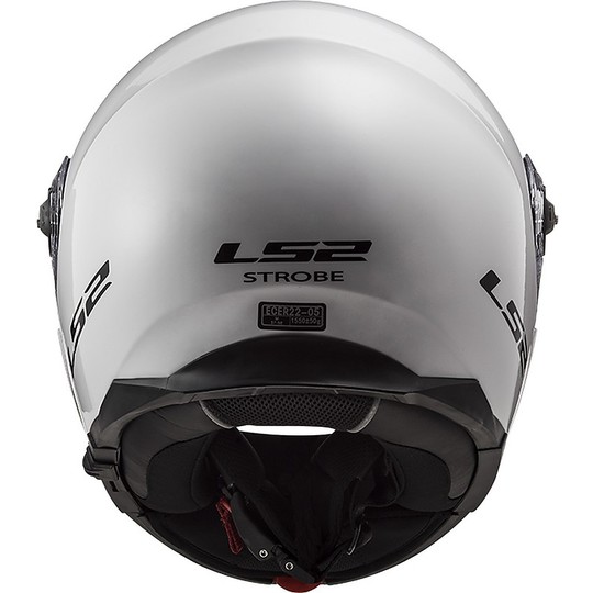 Doppelmasken-Modular Motorrad Helm LS2 FF325 Strobe Glossy White