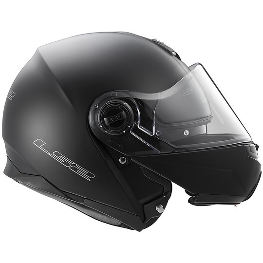 Doppelmasken-Modular Motorrad Helm LS2 FF325 Strobe Matt Schwarz