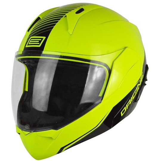 Doppelmasken-Modular Motorrad-Sturzhelm Herkunft Riviera Linie Fluorescent Yellow