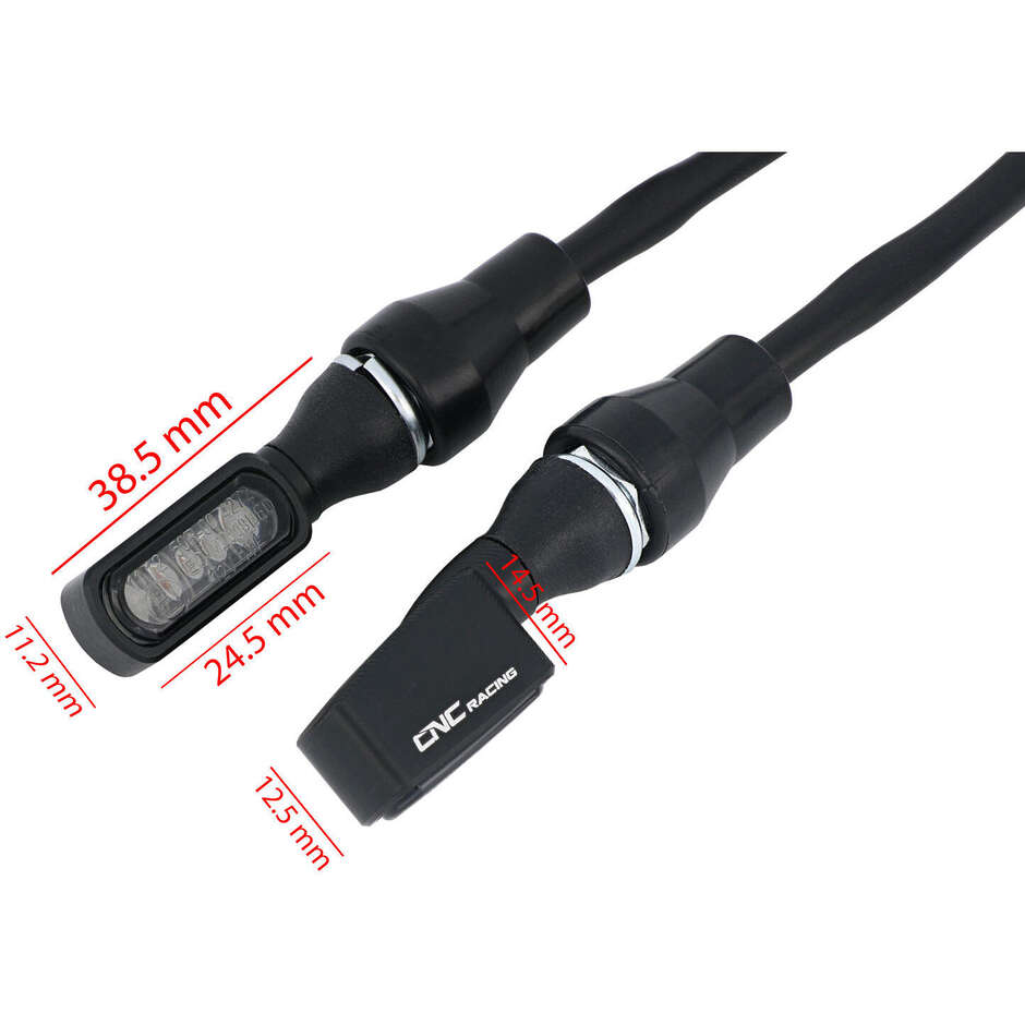 DOT ID021 CNC Racing Schwarze LED-Pfeile
