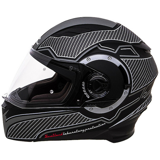 Double visor full face helmet Scotland Force 04.1 Black Gray