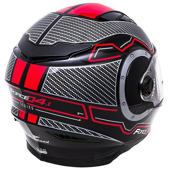 Double visor full face helmet Scotland Force 04.1 Black Red