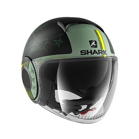 steno Trein neef Double Visor Jet Motorcycle Helmet Shark NANO Tribute RM Mat Black Green  Matt For Sale Online - Outletmoto.eu