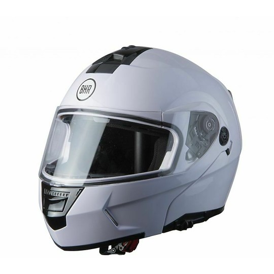Double Visor Modular Motorcycle Helmet BHR 805 POWER White