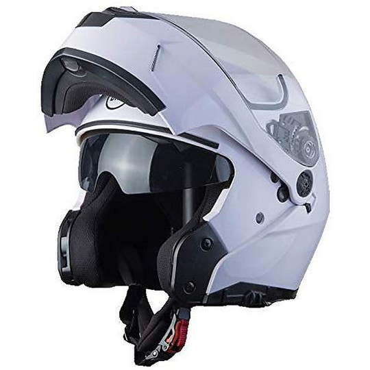 Double Visor Modular Motorcycle Helmet BHR 805 POWER White