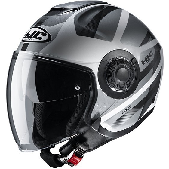 Double Visor Motorcycle Helmet HJC i40 REMI MC5 Gray