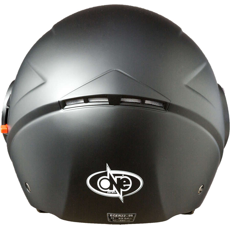 Double Visor Motorcycle Helmet Jet One Alfa Matt Black