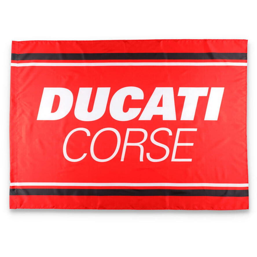 Drapeau Ducati Corse 2356002 Logo CNC Racing Rouge