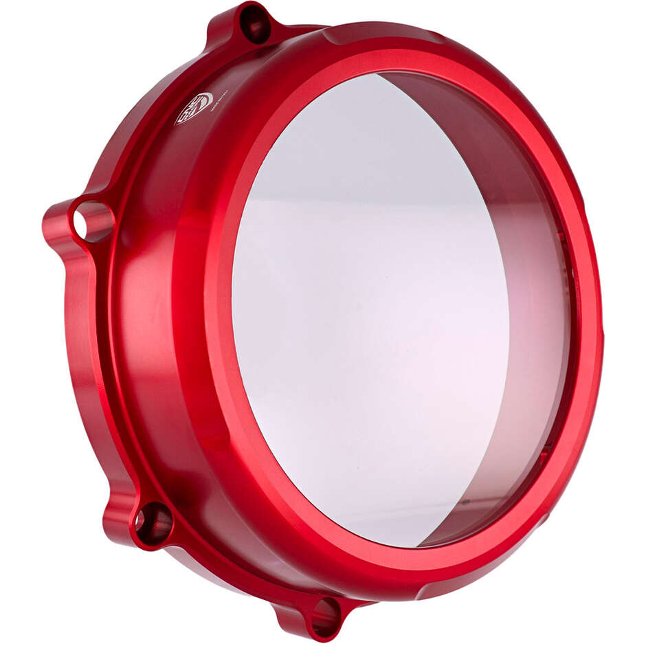 Dry Clutch Clear Cover CA400 Ducati CNC Racing Red