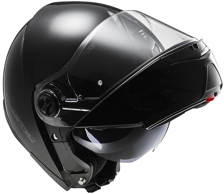 Dual Visor Modular Motorcycle Helmet LS2 FF 325 Strobe Gloss Black For Sale Online - Outletmoto.eu