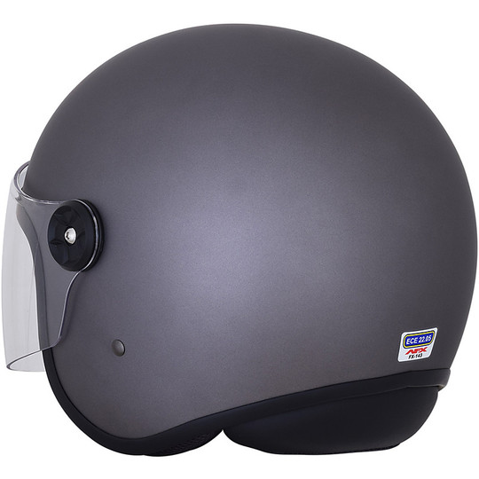 Dual Visor Motorcycle Helmet Jet AFX Fx-143 Frost Gray