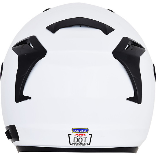 Dual Visor Motorcycle Helmet Jet AFX Fx-60 White