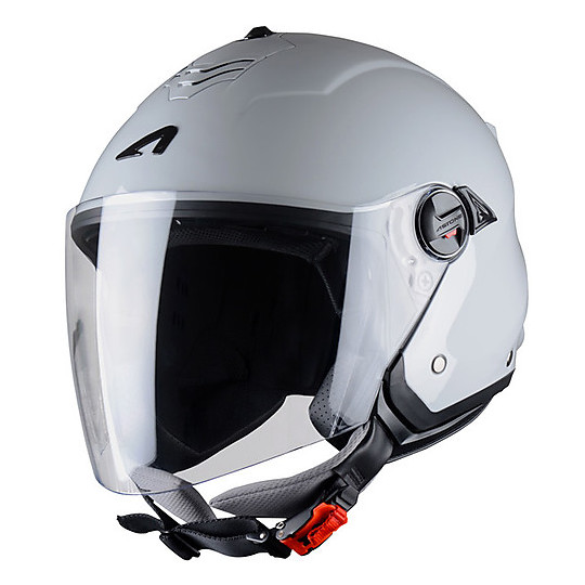 Dual Visor Motorcycle Helmet Jet Astone MiniJet S Light Grey